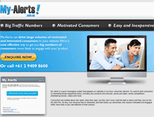 Tablet Screenshot of my-alerts.com.au